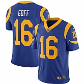 Nike Rams 16 Jared Goff Royal 100th Season Vapor Untouchable Limited Jersey Dzhi,baseball caps,new era cap wholesale,wholesale hats